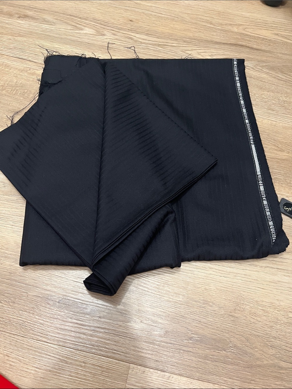 Black Men's striped - Classic Satin Finish, 100% cashmere, England, for suit